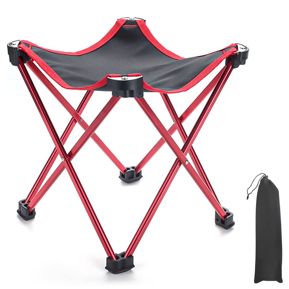 

Glvaner Уличный стул, складной стул, компактный, портативный, прочный, грузоподъемность 80 кг, сверхлегкий, для скалолазания, кемпинга, рыбалки, вишня