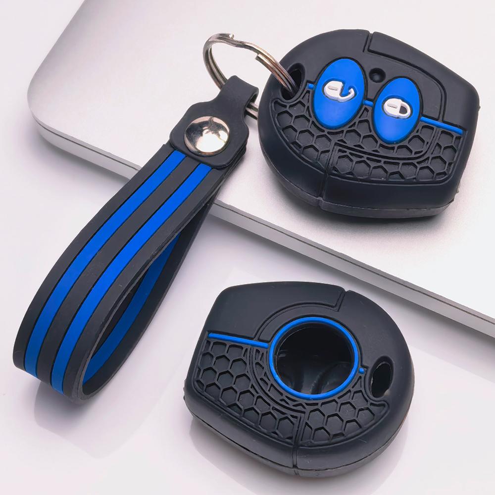 Key Case Cover for Volkswagen Golf Passat Polo Jetta A4 Bora B5 9N Lupo Sharan with Keychain Anti-Scratch Guard Shockproof Protection
