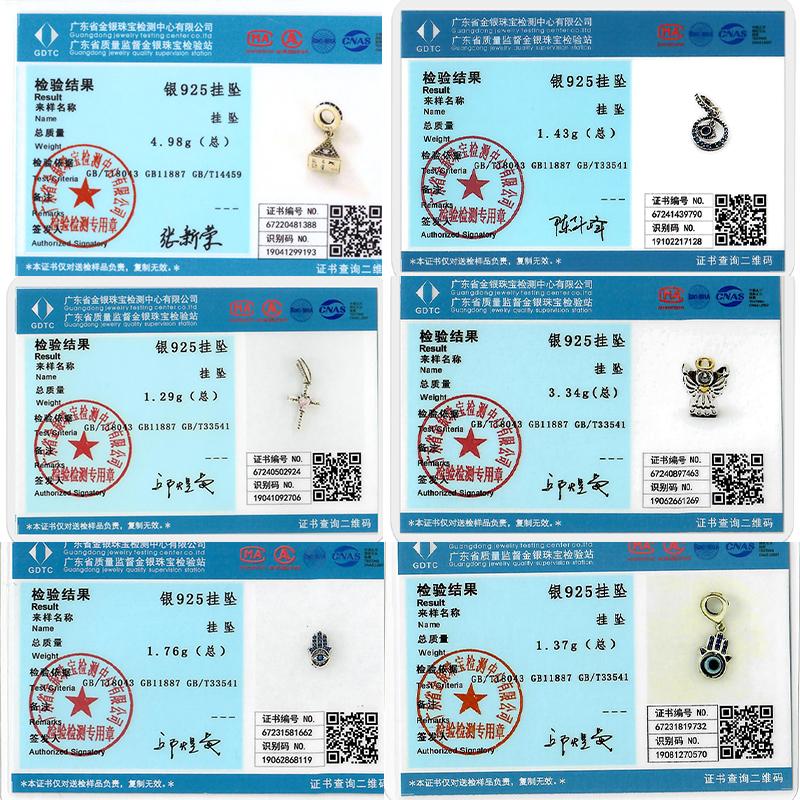 Copper Charms Beads Devil'S Eye Cross Angel Charms Fit Original Charms Bracelets Pendants Fine Diy Jewelry Making For Women