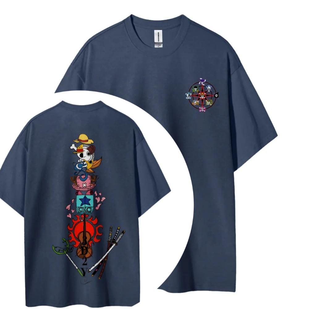 

ONE PIECE Japanese Hotblooded Anime Classic Characters Sports Casual Shortsleeved Comfortable Halfsleeved Popular Slayer M