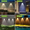 Waterproof Solar Wall Light 3 Color Changing Solar Deck Light Solar Fence Lights  House Fence