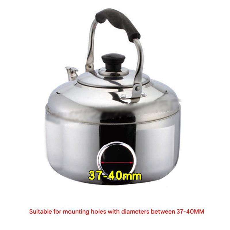 2Pieces 304 Stainless Steel Electric Kettle Heating Tube Set Fast Boiling Anti Dry Safety Design for Water Boilers