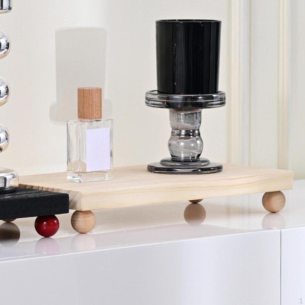 Wooden Cosmetic Stand Countertop Organizer Easy To Clean, Sturdy Gift, Pedestal Makeup Perfume