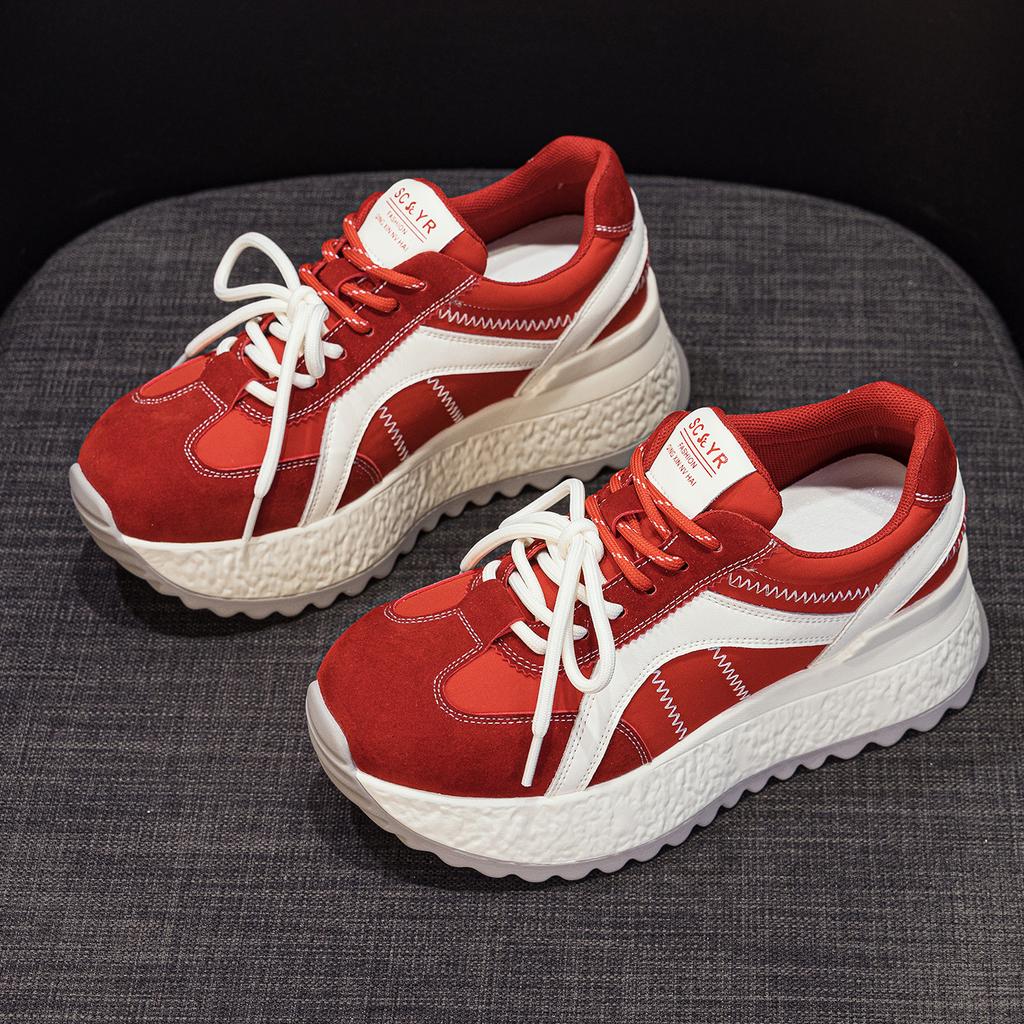 Inner height increase small Forrest Gump shoes women's shoes autumn 2025 new thick-soled casual lightweight sports dad shoes women