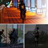 LED Blinker Bike Pack USB Aufladbare Reflektierende Weste Rucksack mit Richtung Anzeige Sicherheit