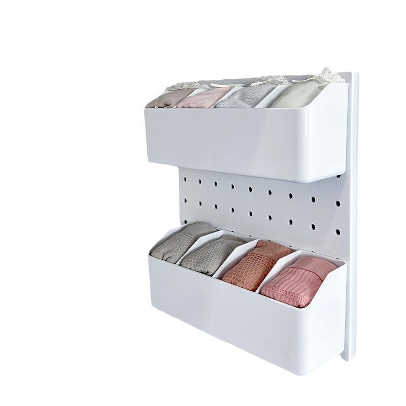 

Ящик для хранения нижнего белья. Нижнее белье и носки. Настенный, неперфорированный ящик для хранения и развешивания вещей в гардеробе. Fixed storage