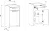 Altivo 1D1Sn Artisan-Anthracite Chest Of Drawers, 1 Door, 1 Low Drawer