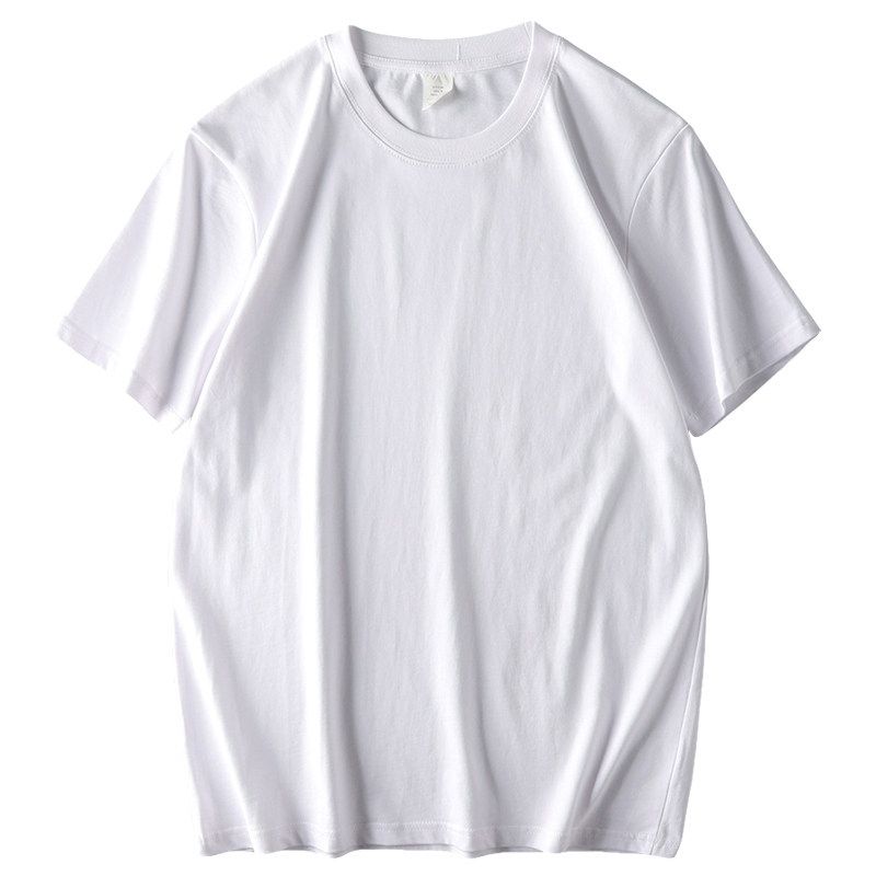 Export Export Tail Order T-Shirt Men's Short Sleeve Summer Pure Cotton American Heavy Weight Original Order Cut Label Half-Sleeve T-shirt Tops