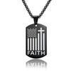 Simple and Fashionable Men's Enhancement Courage Faith Military Brand Accessories Necklace Pendant