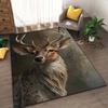 1PC Elk In The Forest Printed Carpet for Living Room Bedroom Bedside Bathroom Floor Mat Area Rugged Sofa Mat Home Decor