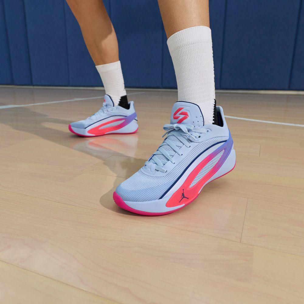 Jordan LUKA 5 Breathable Basketball Shoes Unisex Blue Pink 40