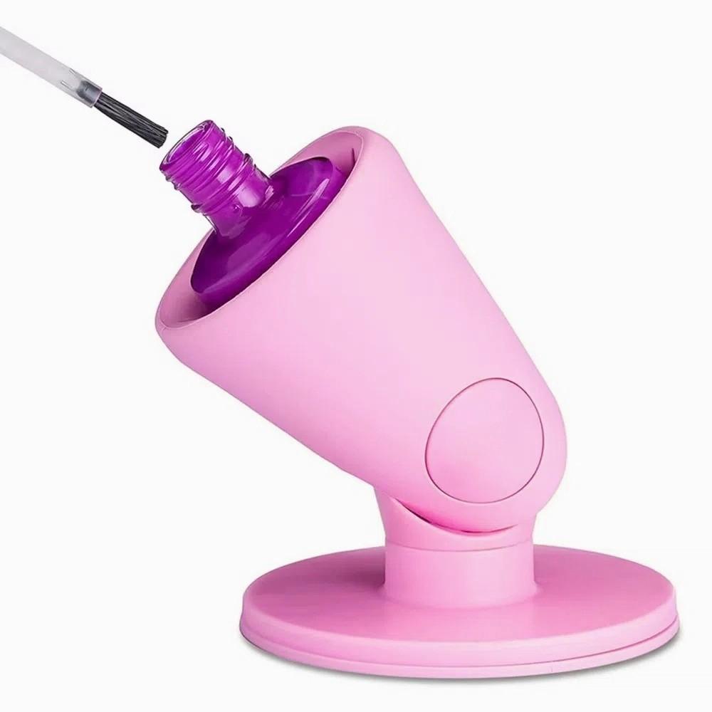 Rotatable Silicone Nail Polish Holder Anti-Spill Nail Polish Bottle Organizer  Manicure Tool