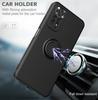 Coque de téléphone avec support anneau magnétique pour Xiaomi Redmi Note 11S 10 Pro Max Mi 11 Lite 12 12X Housse arrière en silicone liquide TPU Fundas