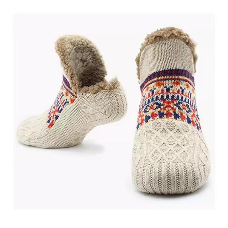 Winter Warm Thermal Socks for Men And Women Non-Slip Knitted Floor Socks Thickened Sleep Carpet Slippers for Home Snow