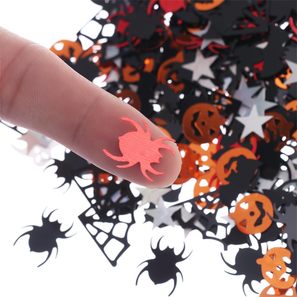 New Fashion Spider Bat Cat Acrylic Confetti Sprinkle Sequins Halloween Party Table Decoration Wedding Supplies Home Ornament