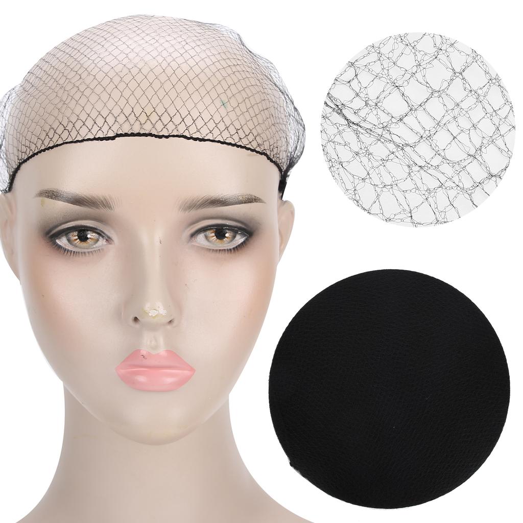 144pcs Hairnet Nylon Disposable Wig Cap Breathable Hair Mesh Net for Home Salon