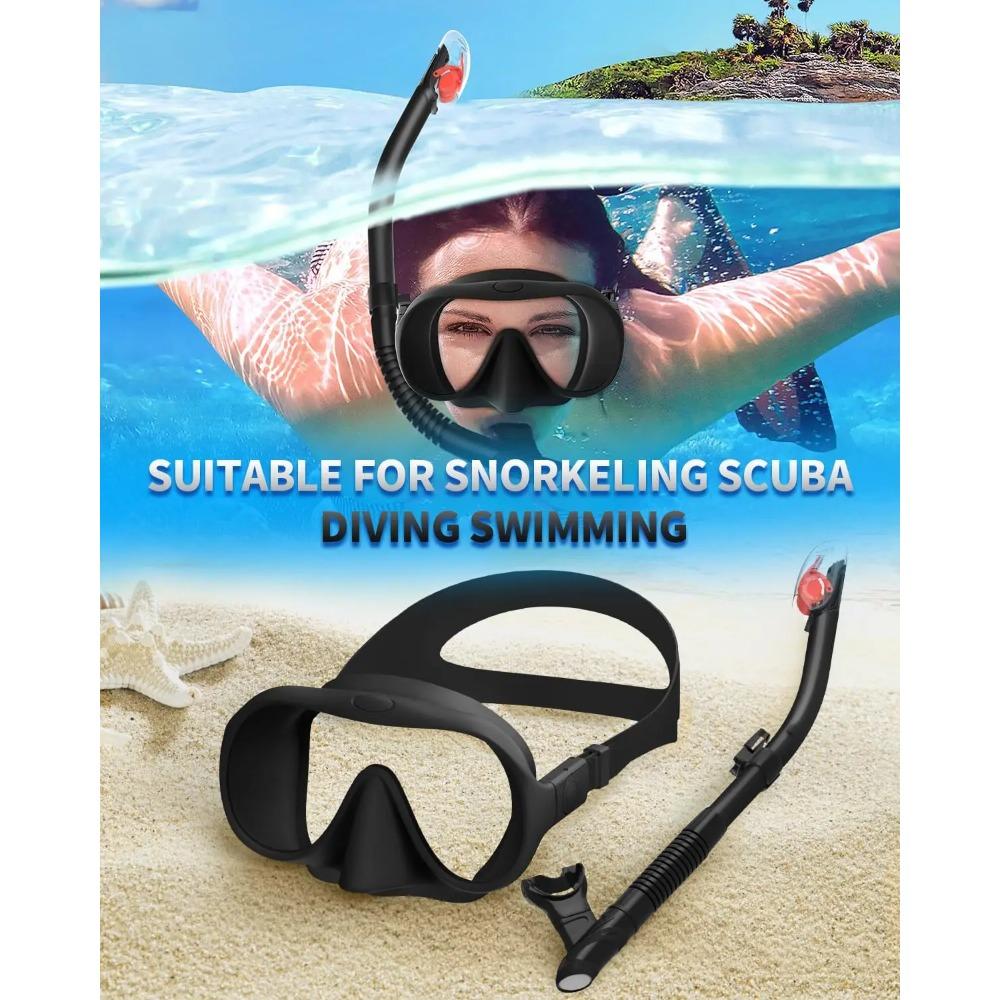 Maske Gopro Professionelles Tauchen Schnorcheln Schnorchelmaske All-inclusive-Maske Schwimmmaske Gehärtetes Glas Goggle