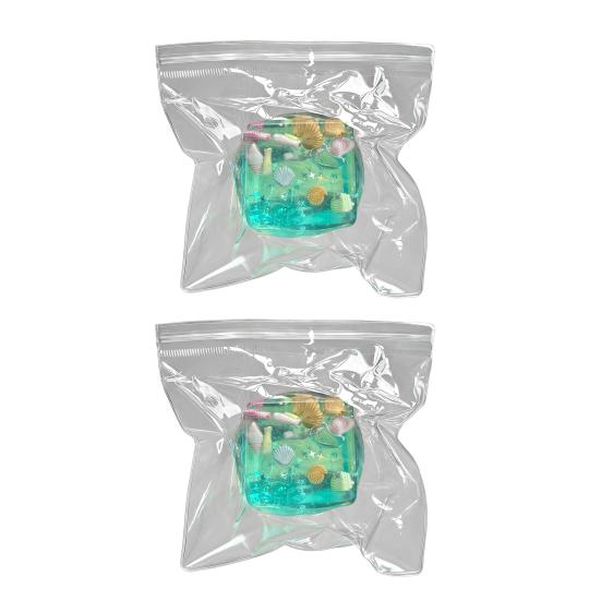 1/2/3/4Pcs 3D Cube Squeeze Toy Stress Anxiety Relief Clear Ocean Shell Cube Sensory Toy Portable Soft TPR Cube Pinch Toy Party Favors
