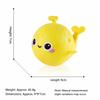 Cartoon Whale Shaped Bath Toy Lovely Water Playing Interactive Entertainment Gadget Cute Animal Design Cleaning Plaything