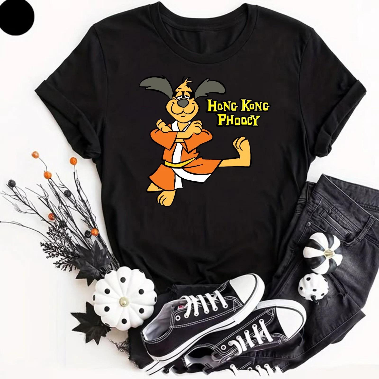 Hong Kong Phooey Cartoon T- Shirt Funny Retro 70s 80s Vintage TV Kung Fu Shirt L