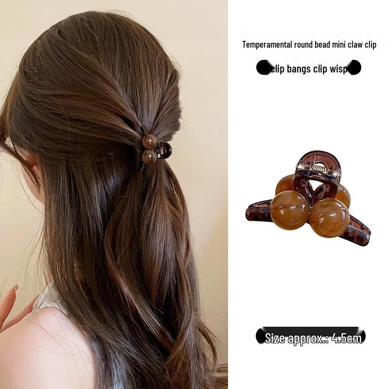 Clips de Păr cu Perle de Vară pentru Femei 2025: Nou Accesoriu Mic pentru Părul din Frunte, Semi-Prins