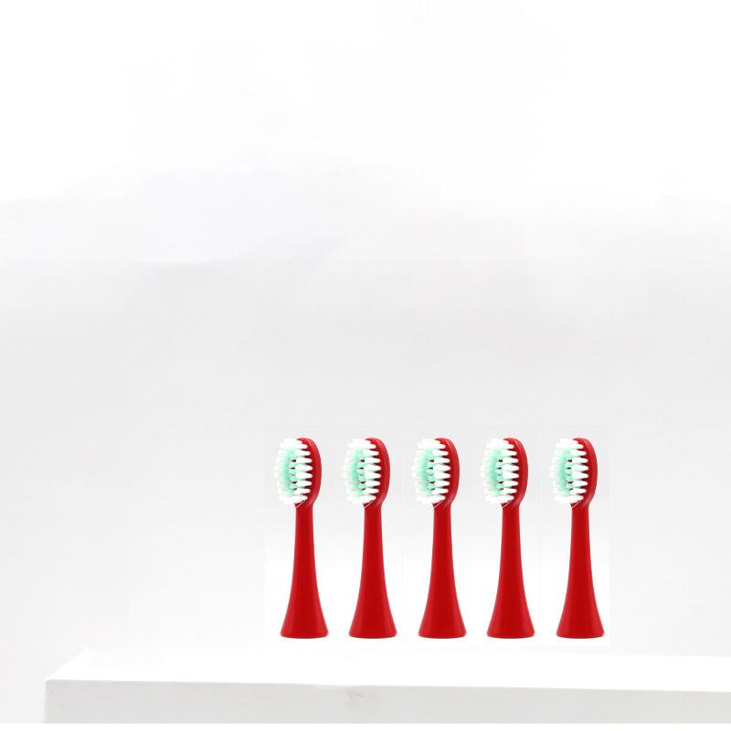 5pc Replacement Tooth Brush Heads for Kids Children's Electric Sonic Toothbrush Cartoon Pattern Oral Care Clean Teeth Whitening