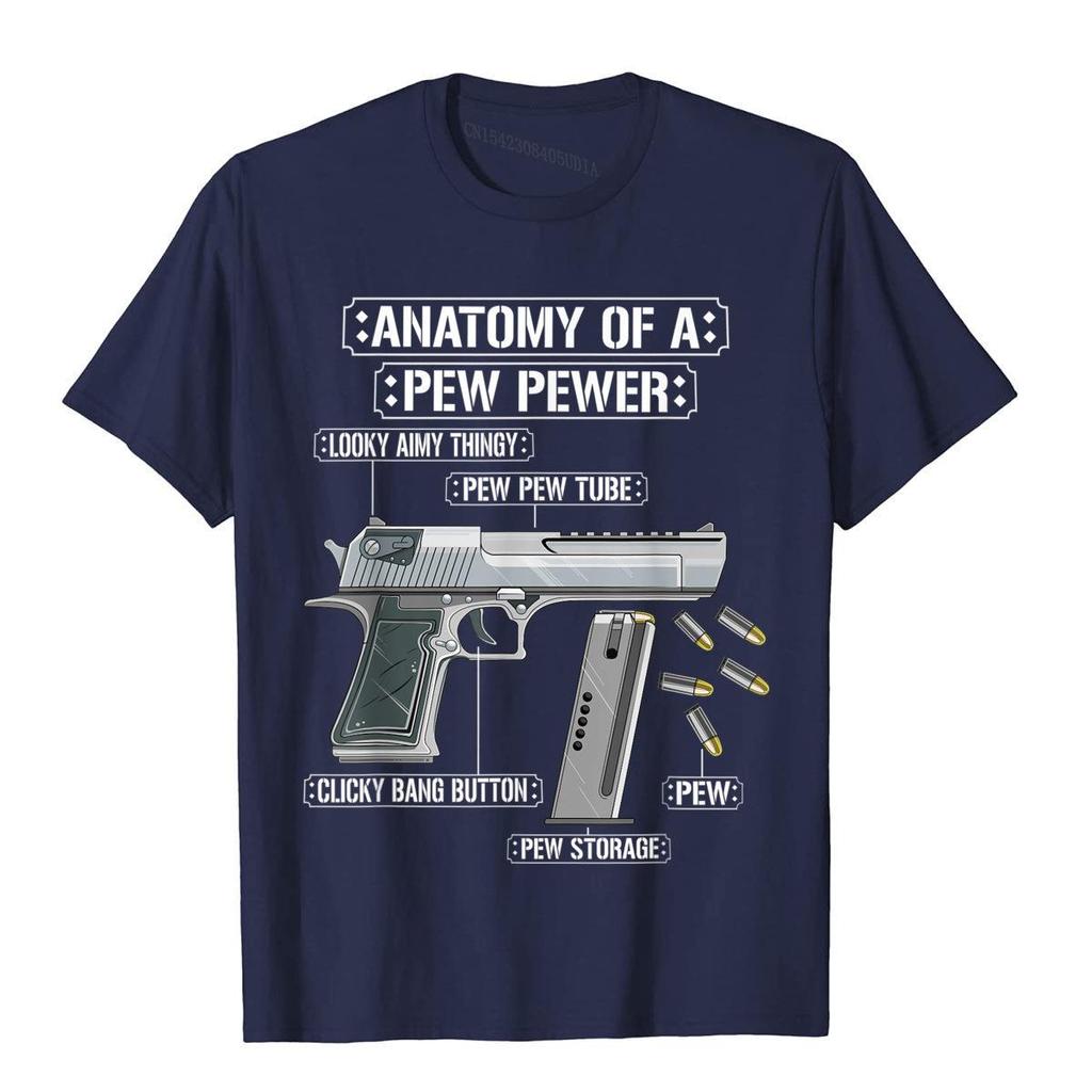 Anatomy Of A Pew Pewer Ammo Gun Funny Gun Lover Meme T-Shirt Casual Cotton Men Tees 3D Style New Design T Shirt