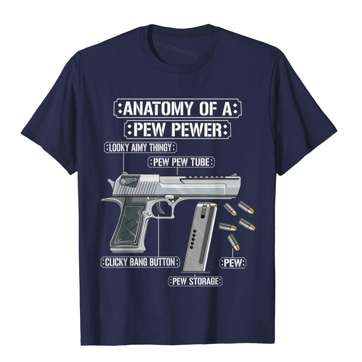 

Anatomy Of A Pew Pewer Ammo Gun Funny Gun Lover Meme T-Shirt Casual Cotton Men Tees 3D Style New Design T Shirt S