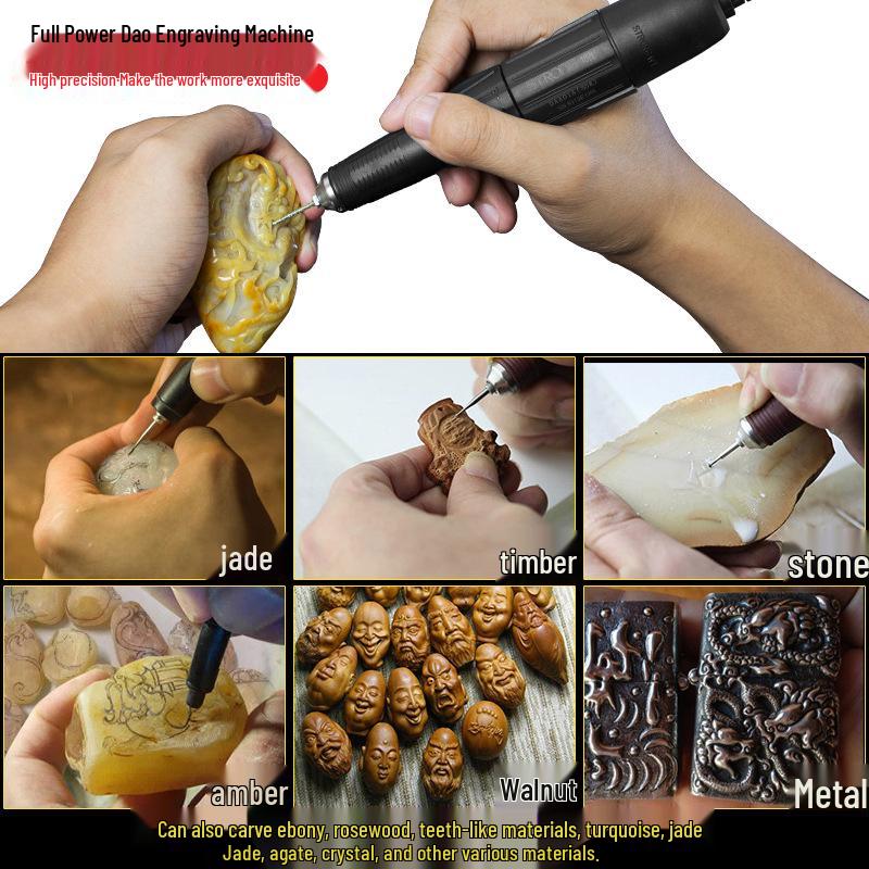 204 Dental Engraving & Grinding Machine for Jadeite, Nut, Wood, & Jade Carving