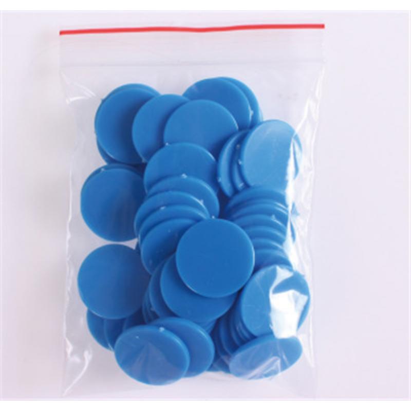 100Pcslot 25Mm Plastic Poker Chips Casino Bingo Markers Token Fun Family Club Board Games Toy Creative Gift 9 Colours