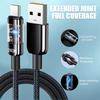 240W 10A Quick Charging USB C Cable Nylon Braided Transparent Type C High-speed Charger Wire for Samsung Huawei Mi Data Line