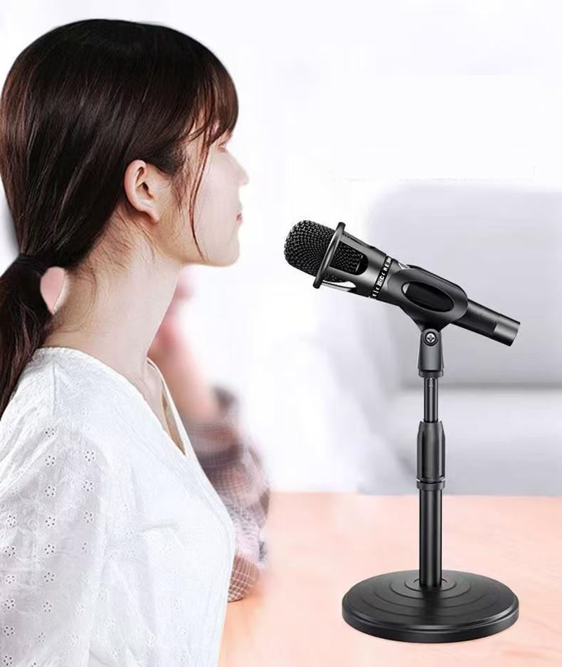 Table Microphone Stand Bracket Adjustable Desk Microfno Support Micro Mount Desktop Mic Holder Accessories for Live Broadcast