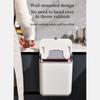 Hanging Kitchen Trash Can with Lid 9L Large Capacity Compost Bin for Under Sink or Countertop