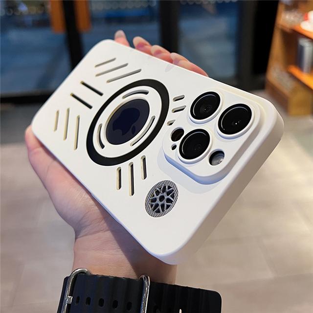 For iPhone 15 Pro Max Luxury Magsafe Magnetic Color PC Frame Phone Case For iPhone 11 12 13 14 Plus Lens Protective Cover