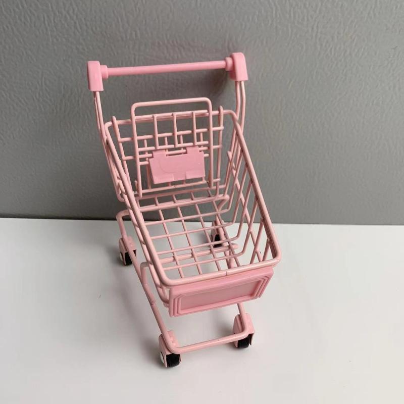

Красочные забавные мини-супермаркеты тележка для покупок фото реквизит тележка для домашних животных птица попугай хомяк игрушка детская тележка для хранения игрушек розовый