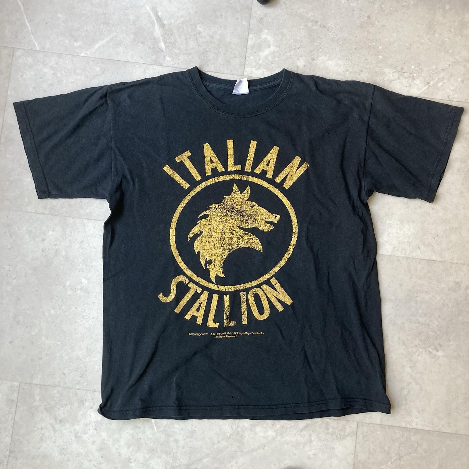 vintage italian stallion rocky balboa stallone boxing sport movie tee M