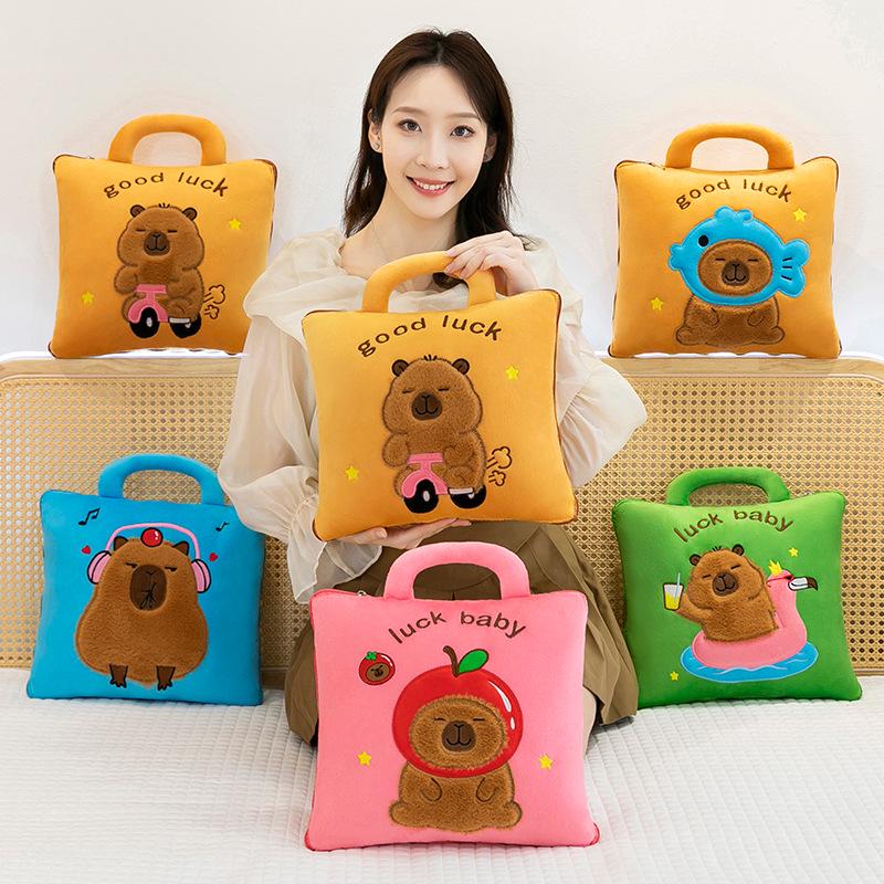 Cuscino e Coperta Pieghevoli 2 in 1: Cuscino Multifunzione per Riposo in Ufficio, Divano e Auto.