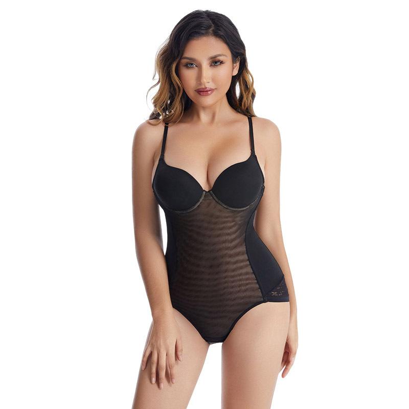 Women Sexy Thin Suspender One Piece Tummy Control Butt Lifting Shapewear S