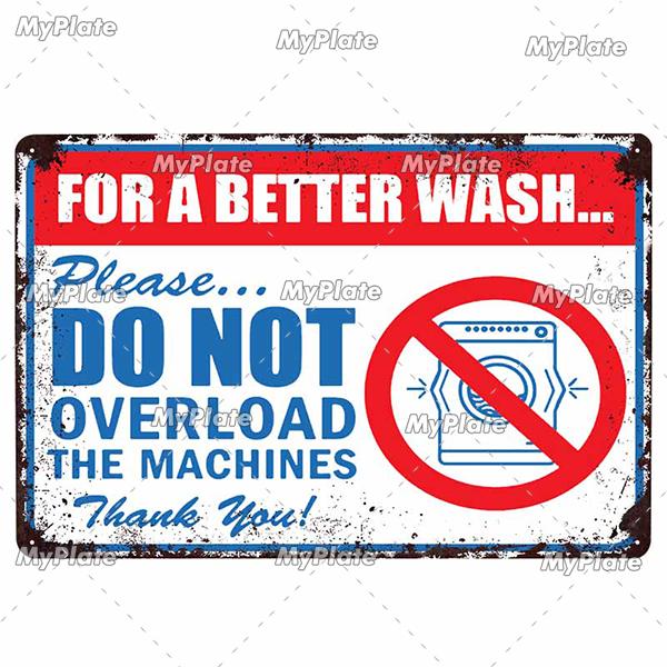 [MyPlate] Wäscherei-Vintage-Metallschild, Blechschild, Toilettendekoration, Männerhöhle, Plakette für Zuhause, Wanddekoration, Barschild, Heimdekoration, Heimposter