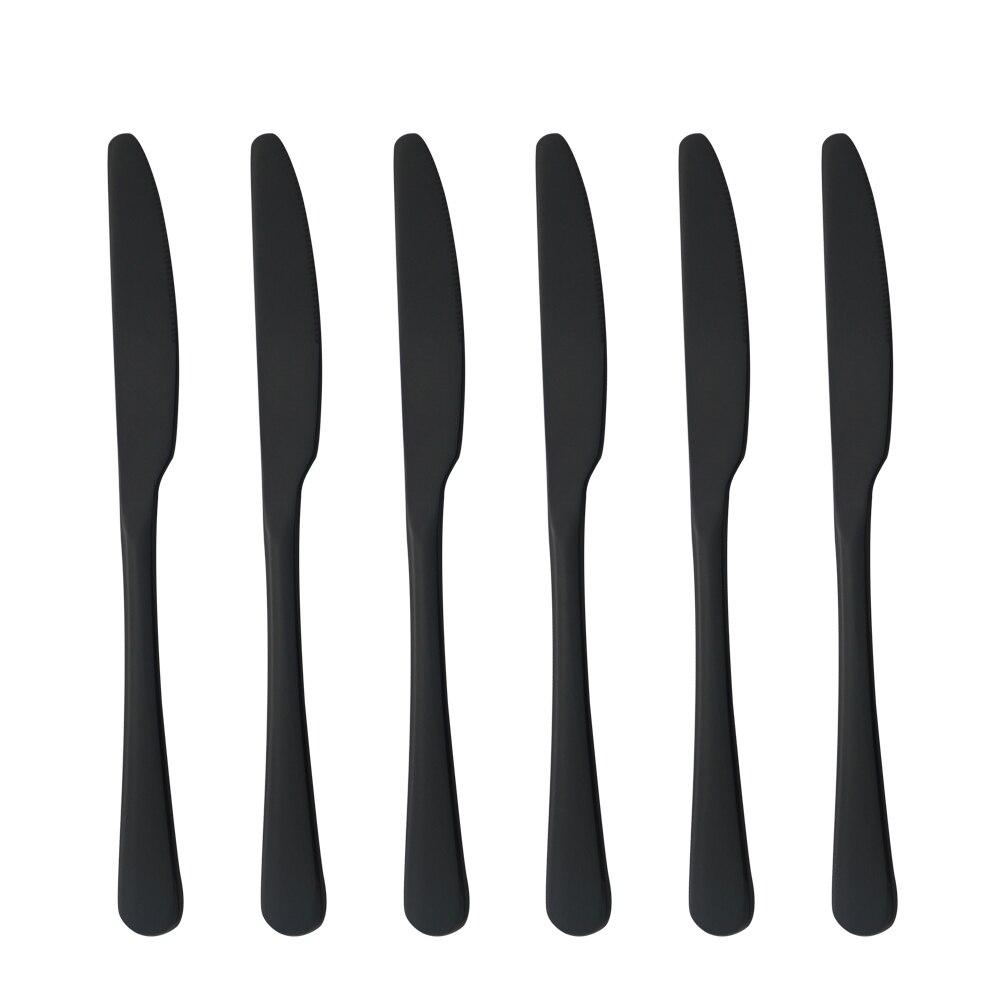 Dinnerware Stainless Steel Set Silverware Set Cutlery Red Gold Dinner Knife Flatware Outdoor Picnic Kitchen Home Tableware Set