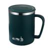 Double Wall Coffee Cup Mug Insulated Anti Scalding Water Cup With Handle Portable 304 Stainless Steel Drinking Cup