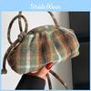 Stylish Woolen Grid Shell Cloud Bag For Women 2023 New Small Bag