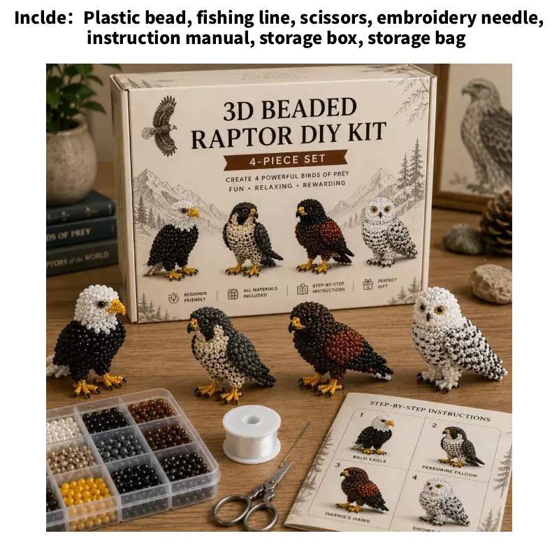 Diy 3d Bead Kit With Cartoon Gnome Figurines For Handmade Gift Creation