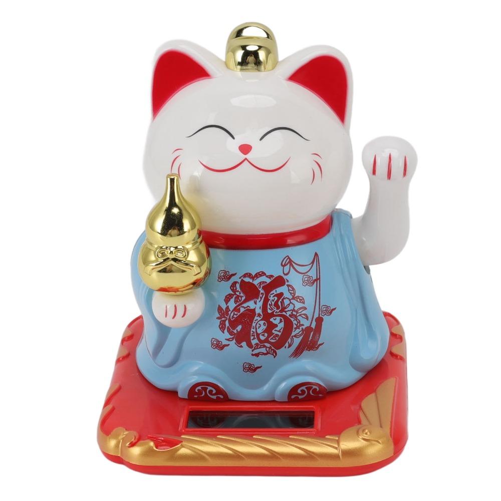 4.13x3.74x3.27in Chinese Fortune Cat Ornament Car Dashboard Lucky Cat Home & Corridor Display