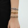 18K Gold Plated Love Knot Bracelet 4 String Twisted Knot Charm Bracelet  Daily Wear