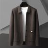 ROMON Men's 2026 Autumn Polo Collar Cardigan Sweater