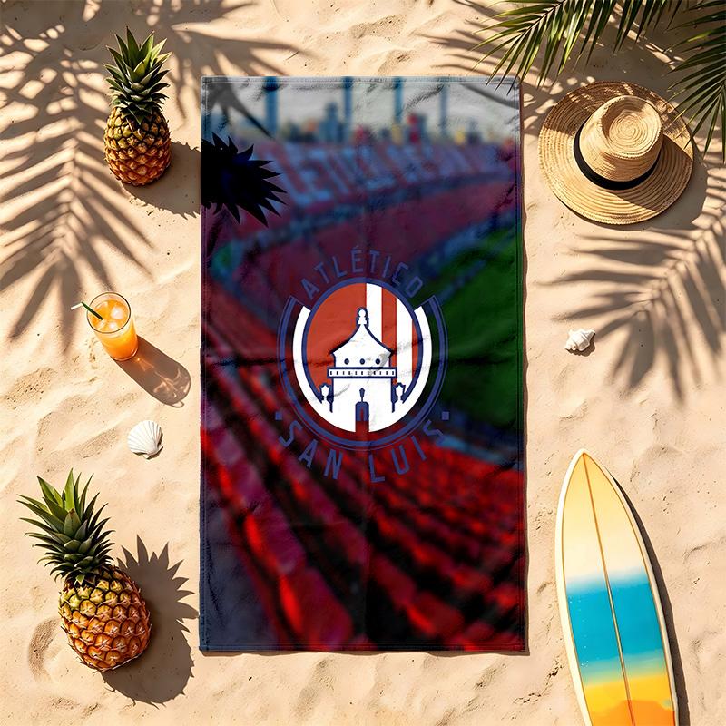 Atletico San Luis (1) Theme Beach Towel Sand Resistant Soft And Comfortable Suitable For The Pool Camping Yoga And Diving A Travel