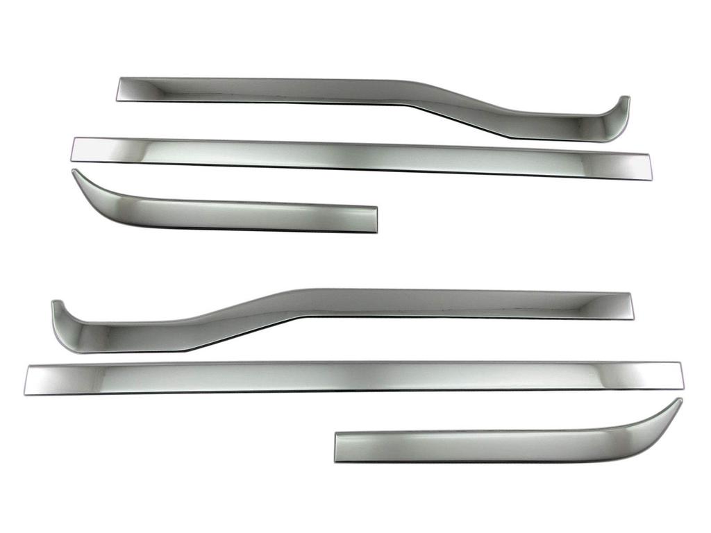 BRIGHTZ Finish Stainless Steel Upper Side Door Moulds for NV100 Clipper DR17V DR Clipper NV Ultra-High (6-Piece Set) (SID-MOL-099) (DR17, R17, 17,