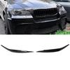 1 Pair Headlight Eyebrow Decorative Trim Left Right Headlamp Eyebrow Strip Trim for X6 E71 2008 to 2014