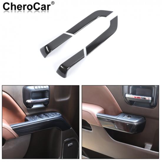 4X Door Handle Trim Panel Decor Cover Kit for 2014-18 Chevy Silverado GMC Sierra